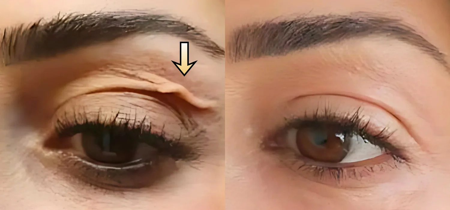 Non-Surgical Blepharoplasty before-and-after result: Plexr® Plus Eyelid Skin Tightening Case 9