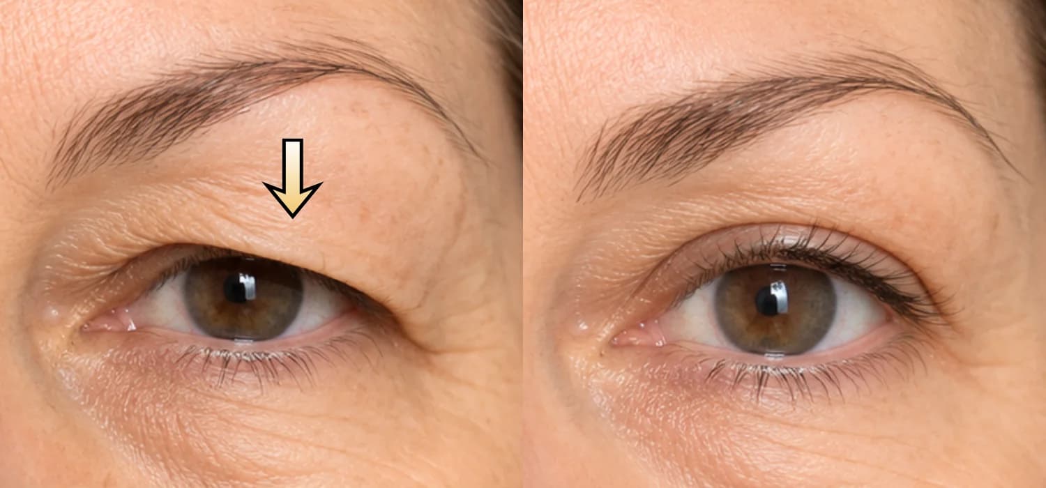 Non-Surgical Blepharoplasty before-and-after result: Plexr® Plus Eyelid Skin Tightening Case 8