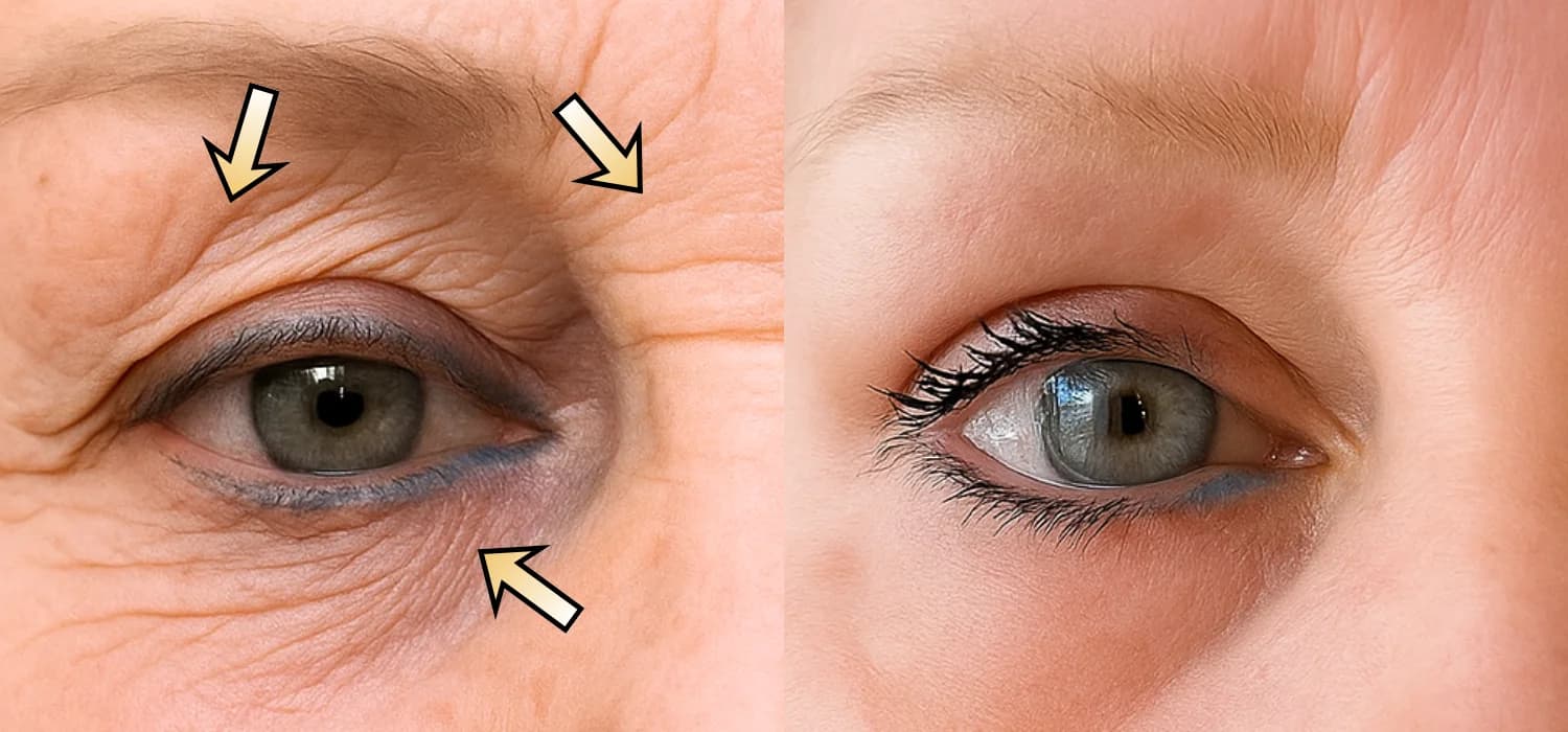 Non-Surgical Blepharoplasty before-and-after result: Plexr® Plus Eyelid Skin Tightening Case 2