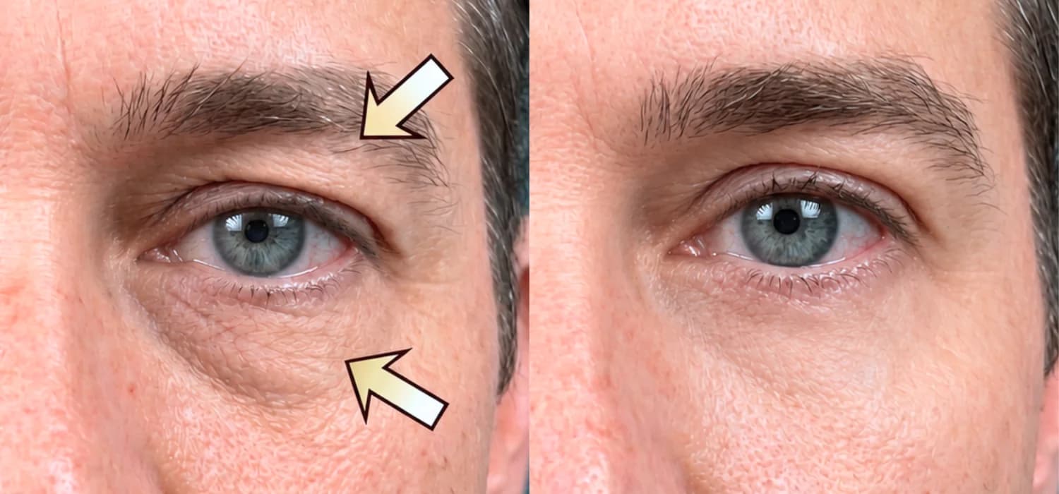 Non-Surgical Blepharoplasty before-and-after result: Plexr® Plus Eyelid Skin Tightening Case 1