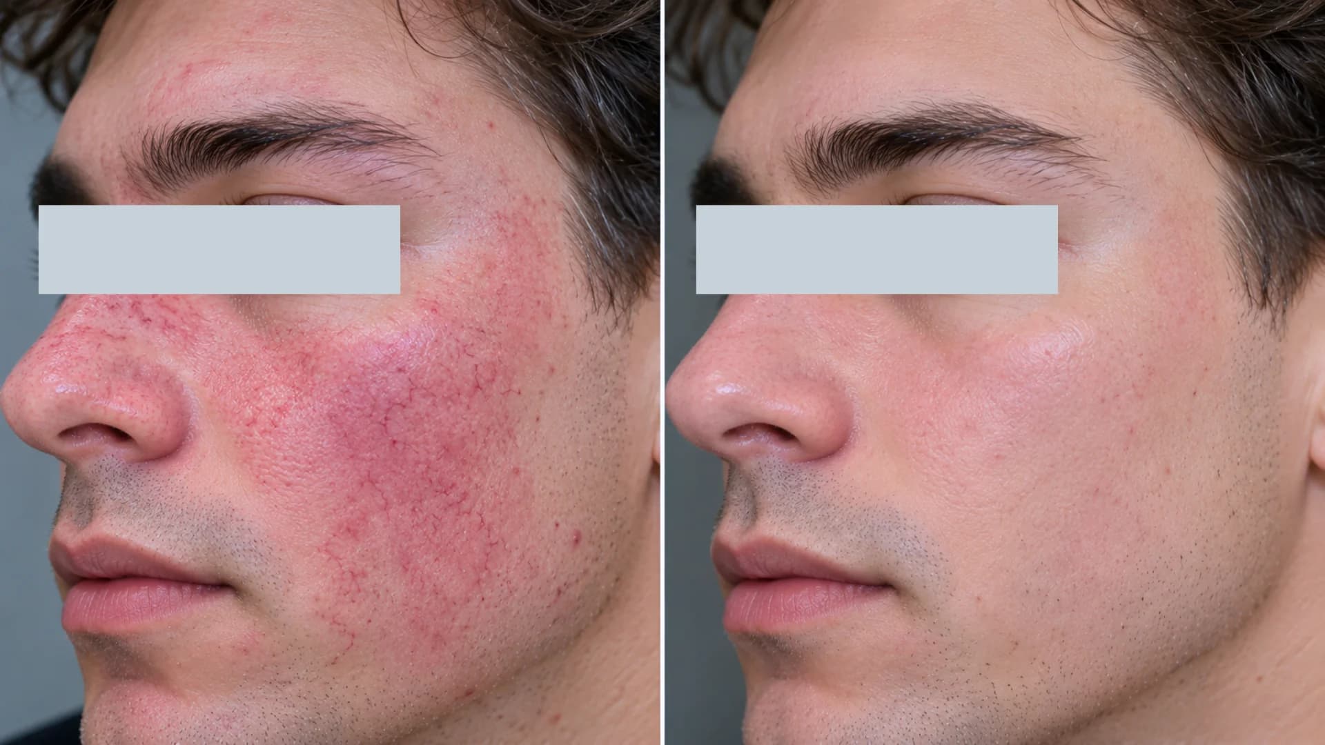 Rosacea before and after 3