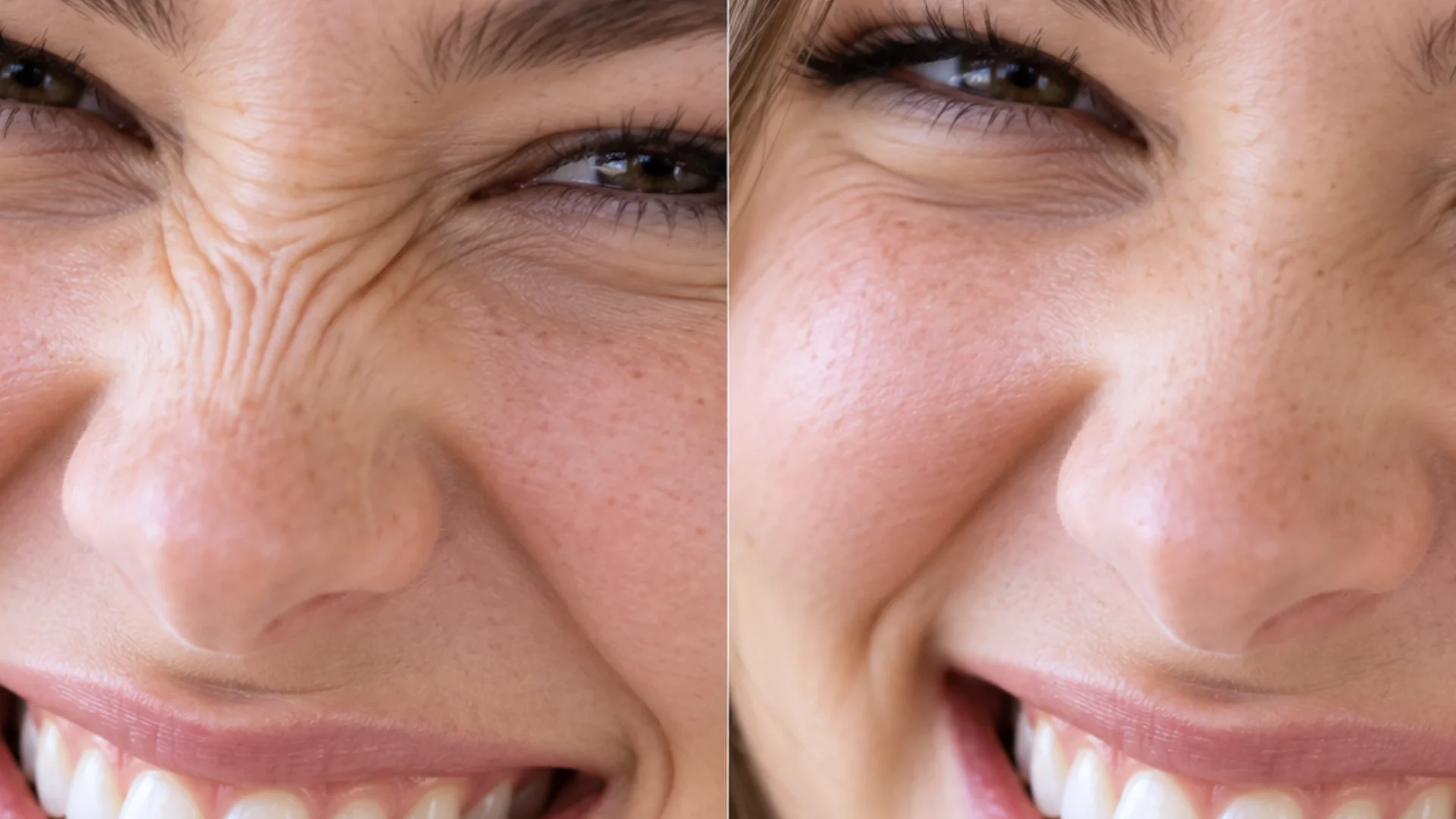 Bunny lines nasal wrinkles smoothing treatment