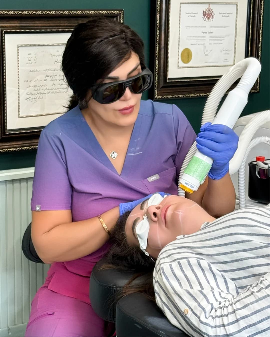 Laser rosacea treatment with Aerolase Neo Elite at Parsa Wellness Clinic
