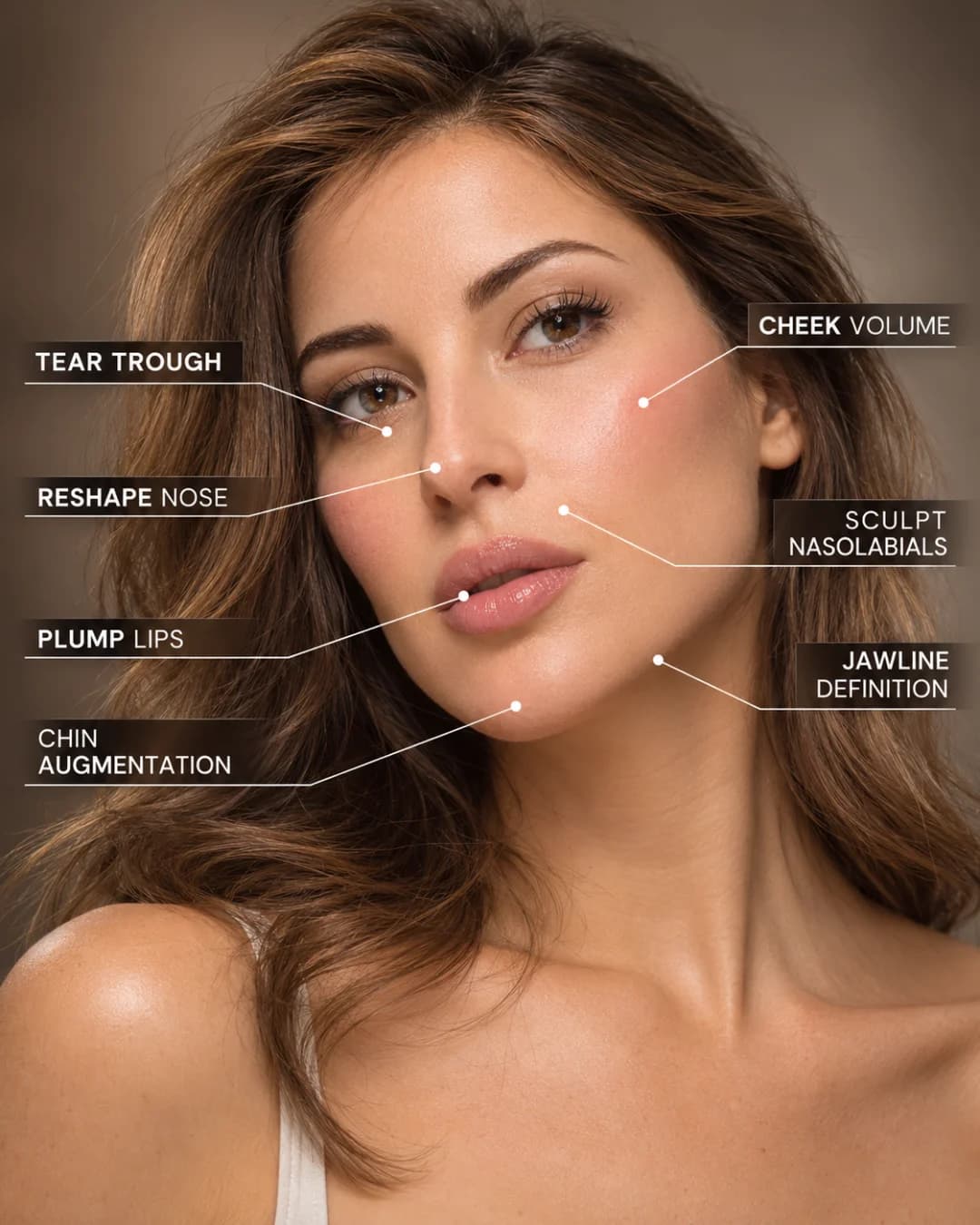 Clinician consulting with a patient about cosmetic injectable treatment