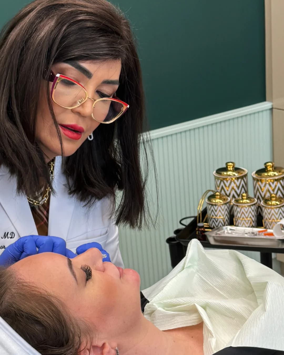 Physician-directed hyaluronic acid lip contouring and injection care at Parsa Wellness Clinic